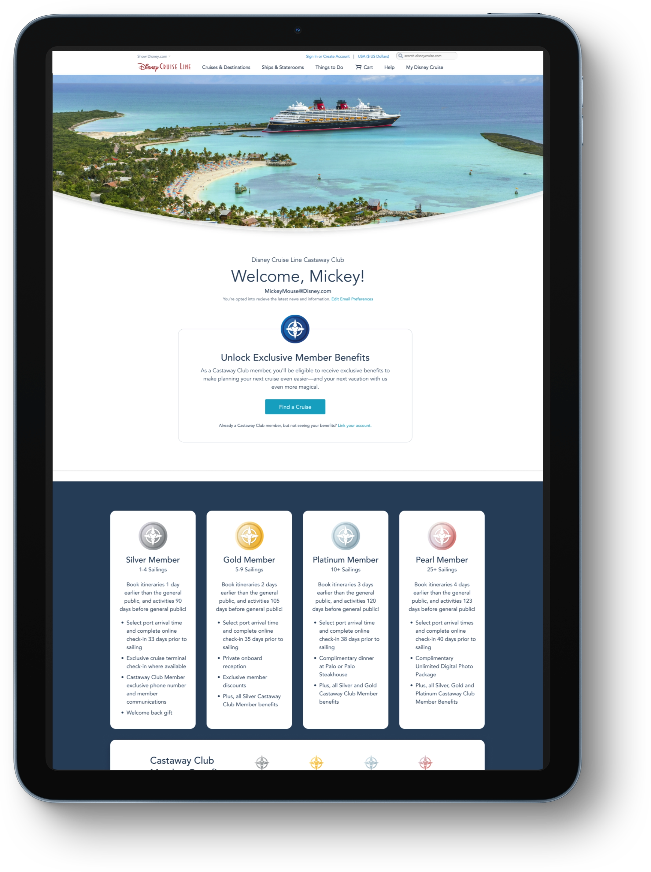 Screenshot of 26Health homepage header